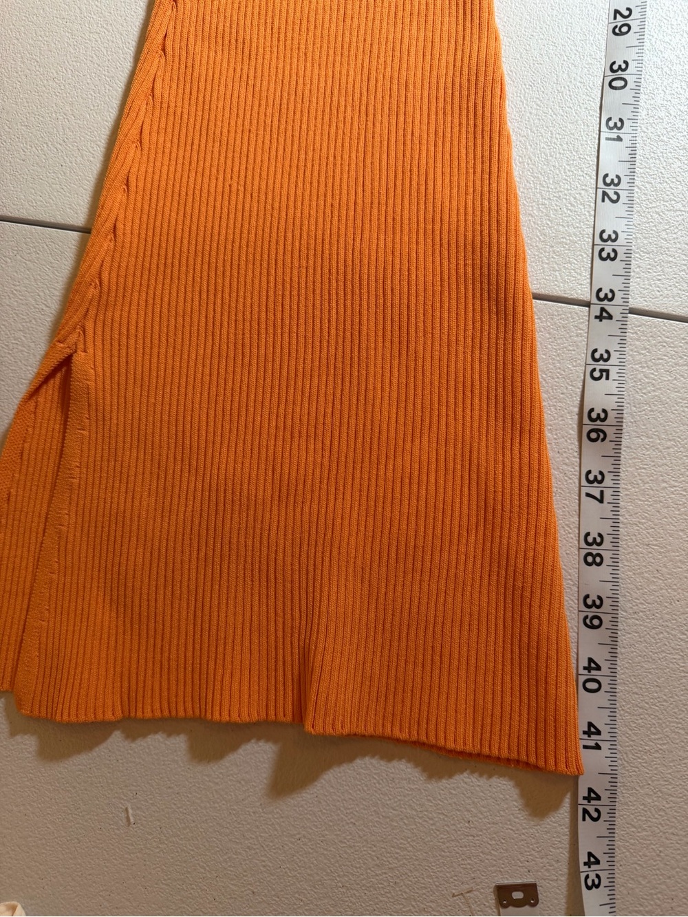 Royalty by Maluma Size Medium High-Rise Split-Slit Flare Pants in Orange - Picture 9 of 16